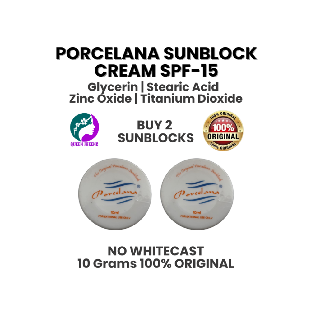 Porcelana Sunblock SPF-15 Cream BUY 2 ORIGINAL