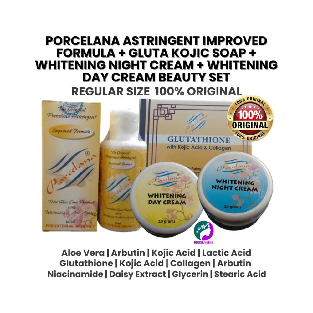 Porcelana SET ImprovedFormula + Gluta Soap + Night+Day Cream