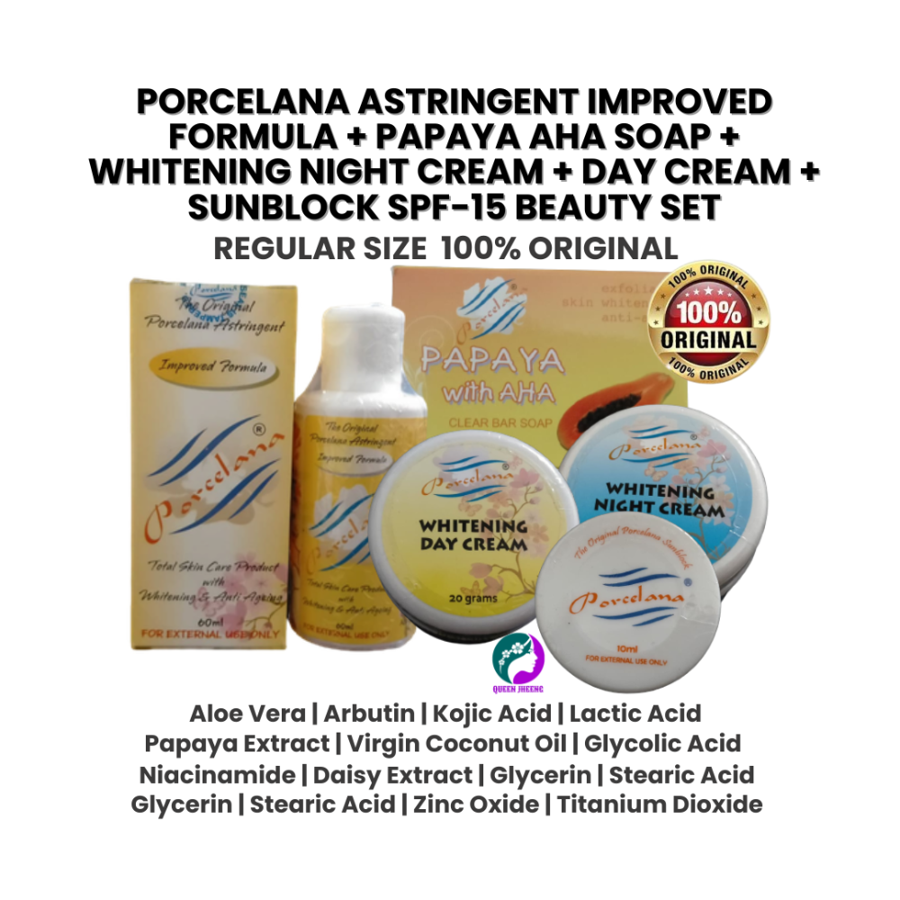 Porcelana SET ImpFormula+PapayaAHA+Night+DayCream+Sunblock