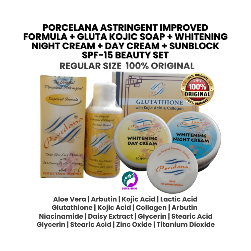 Porcelana SET ImpFormula+GlutaSoap+Night+DayCream+Sunblock