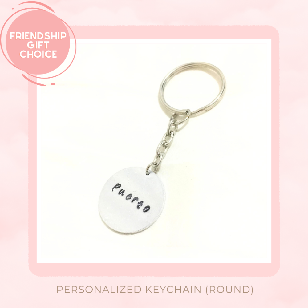 Personalized Keychain Round