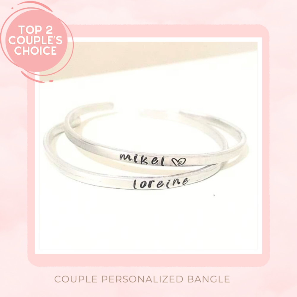 Couple Bangle Personalized Set