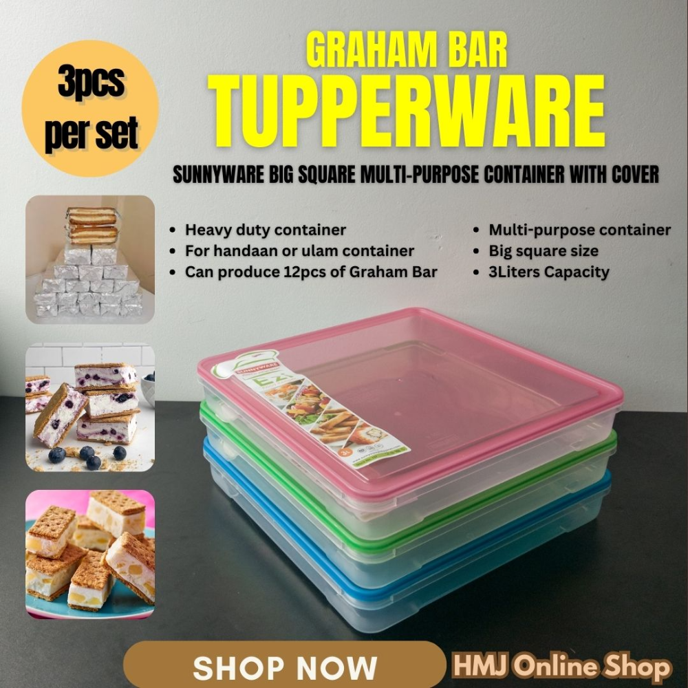 Holiday Graham Storage 3pcs Random Color 3LITERS FOOD KEEPER