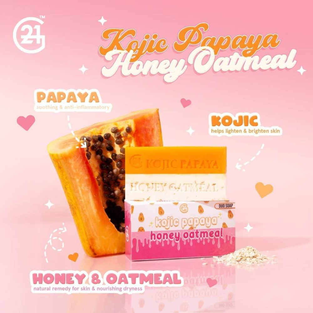 G21 Kojic Papaya Honey Oatmeal Soap