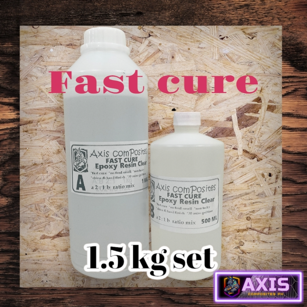 Fast Cure AB 1.5 kg set Epoxy Resin Clear (uv resistant)