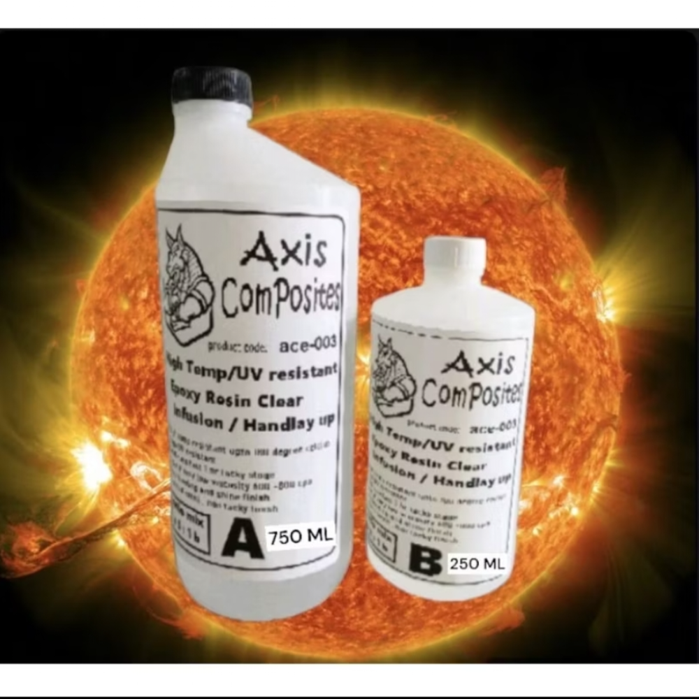 1Kg set A&B HIGH TEMP UV RESISTANT EPOXY RESIN CLEAR
