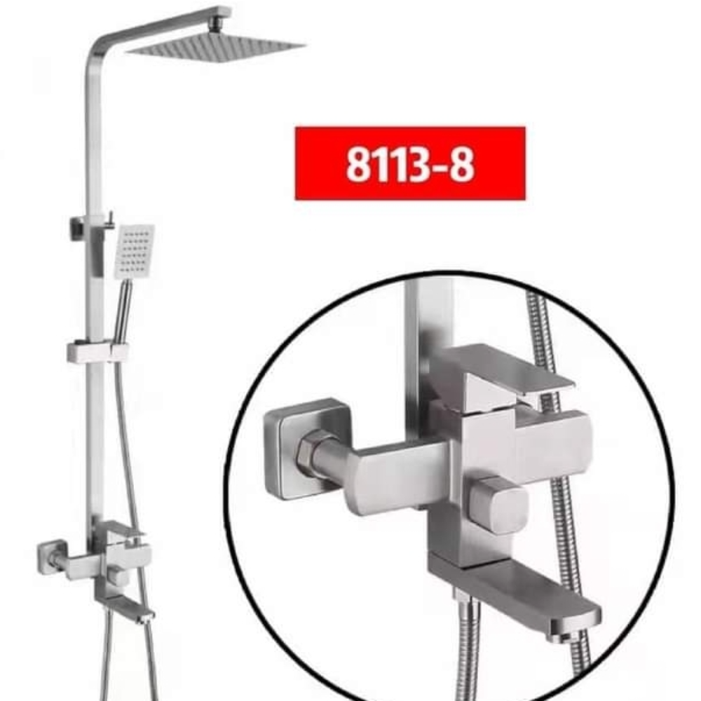 8113 s/s stainless rain shower