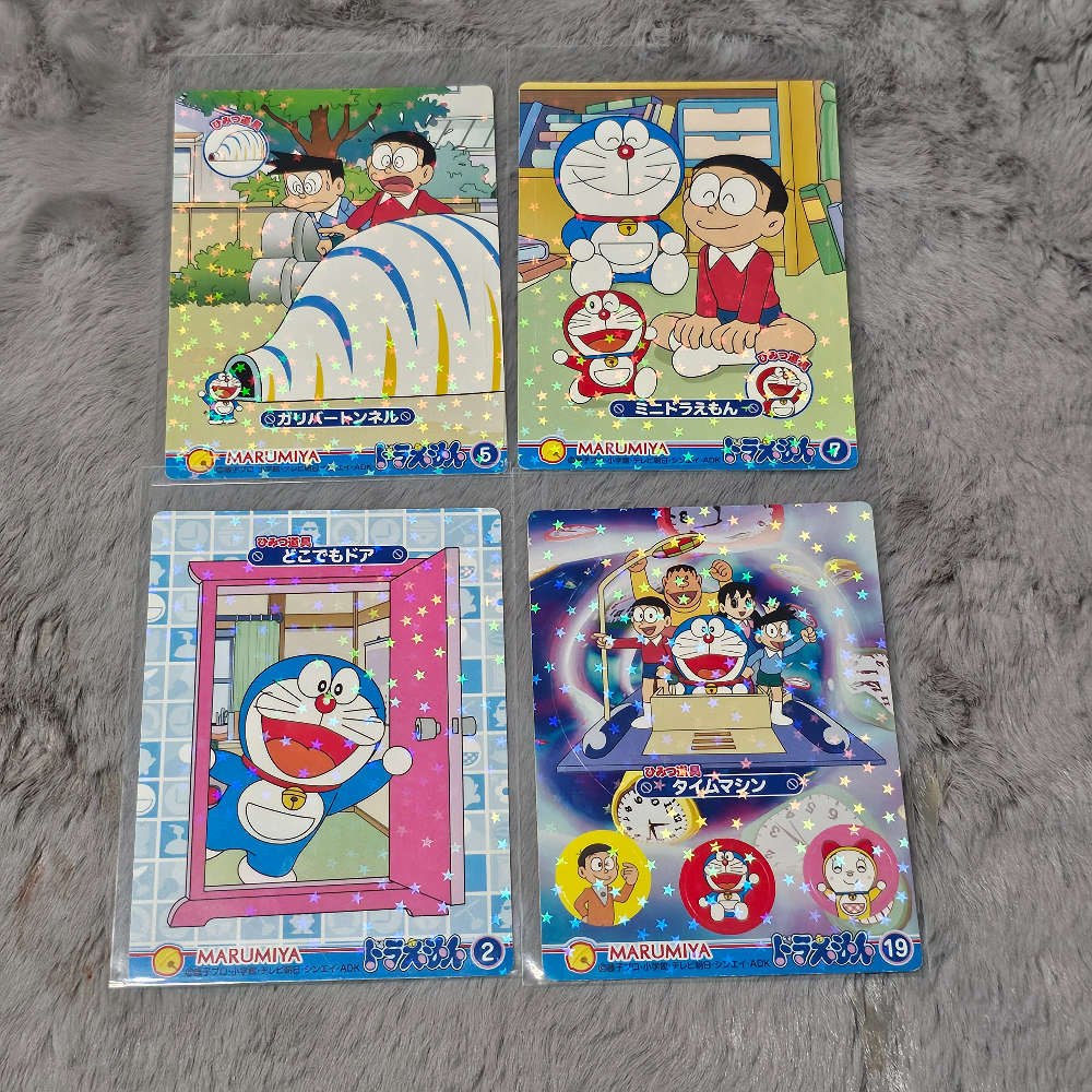 Marumiya Vintage Doraemon Holographic Sticker Cards
