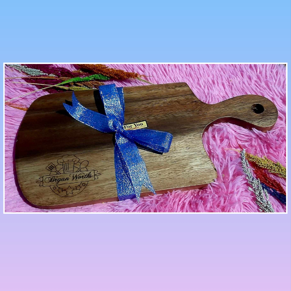 Paddle Chopping Board Acacia Wood High Quality