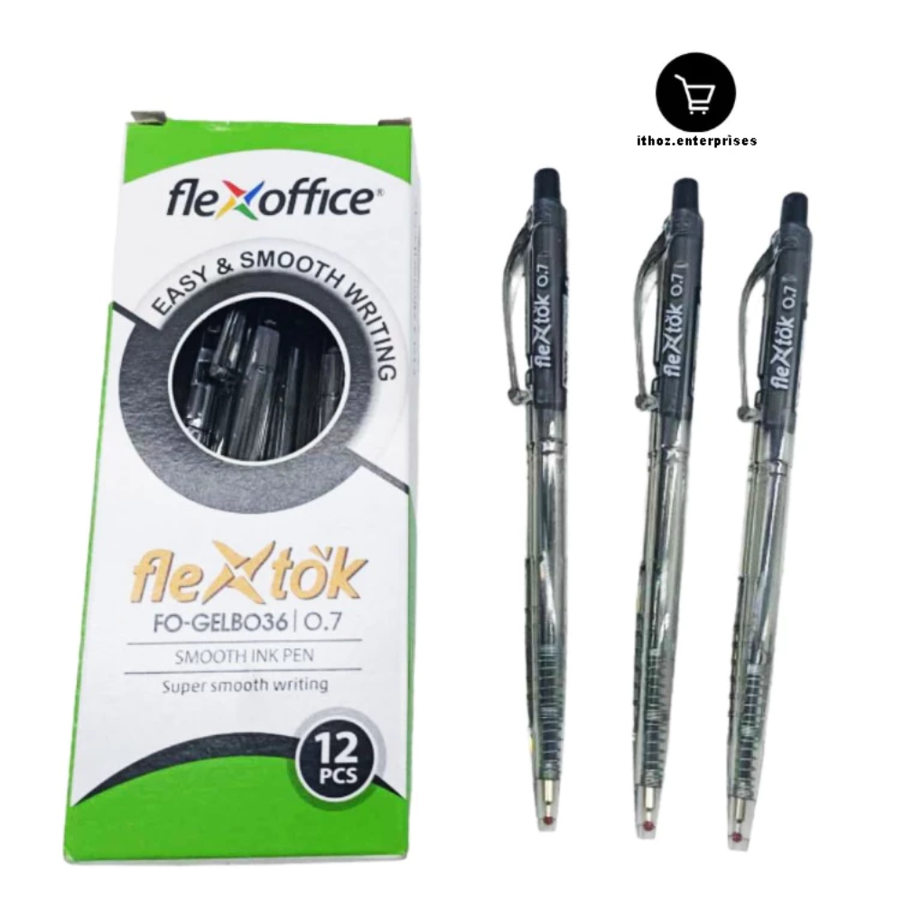 12 pcs Flextok Retractable Ballpen