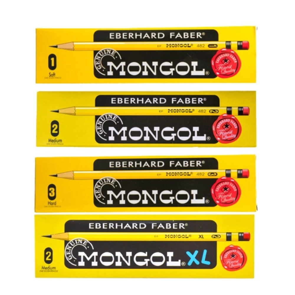 12 pcs Mongol Pencil #1 #2 #3 XL