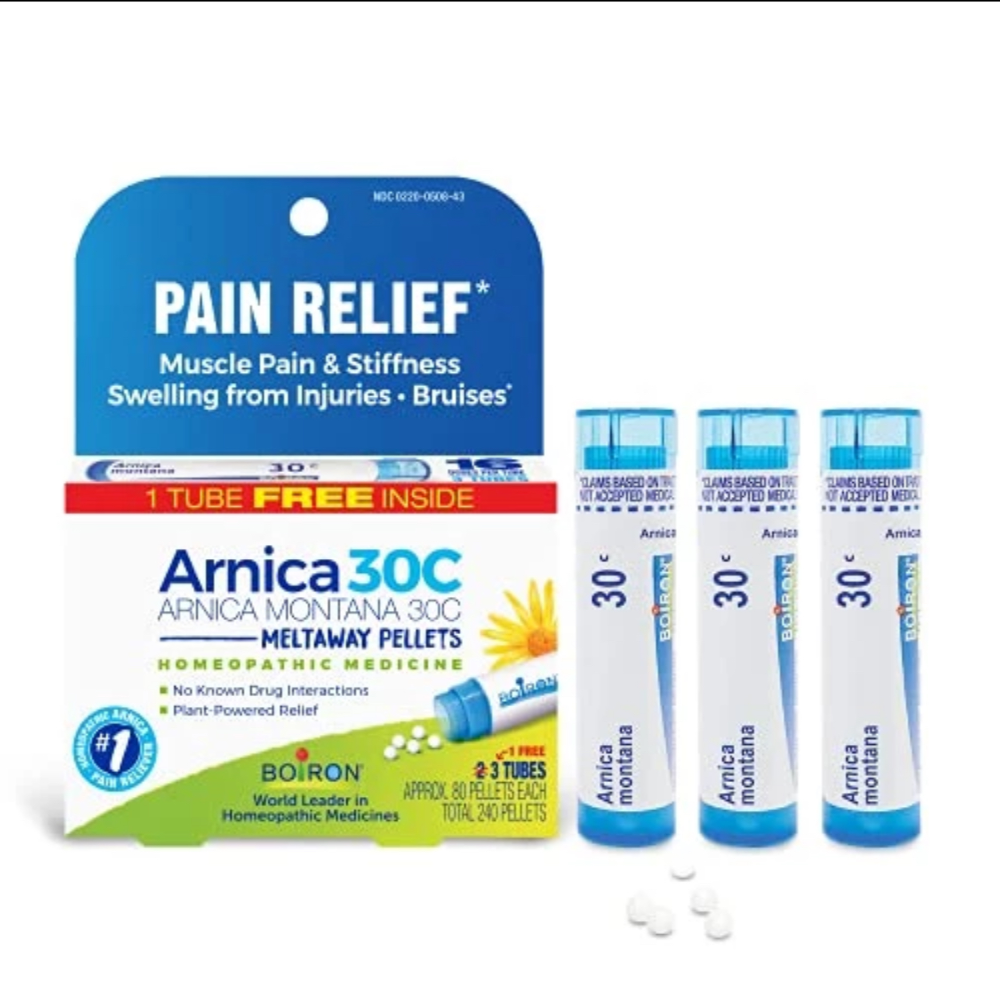 BOIRON ARNICA MONTANA 30C, 1/3 TUBES (80PELLETS EACH)