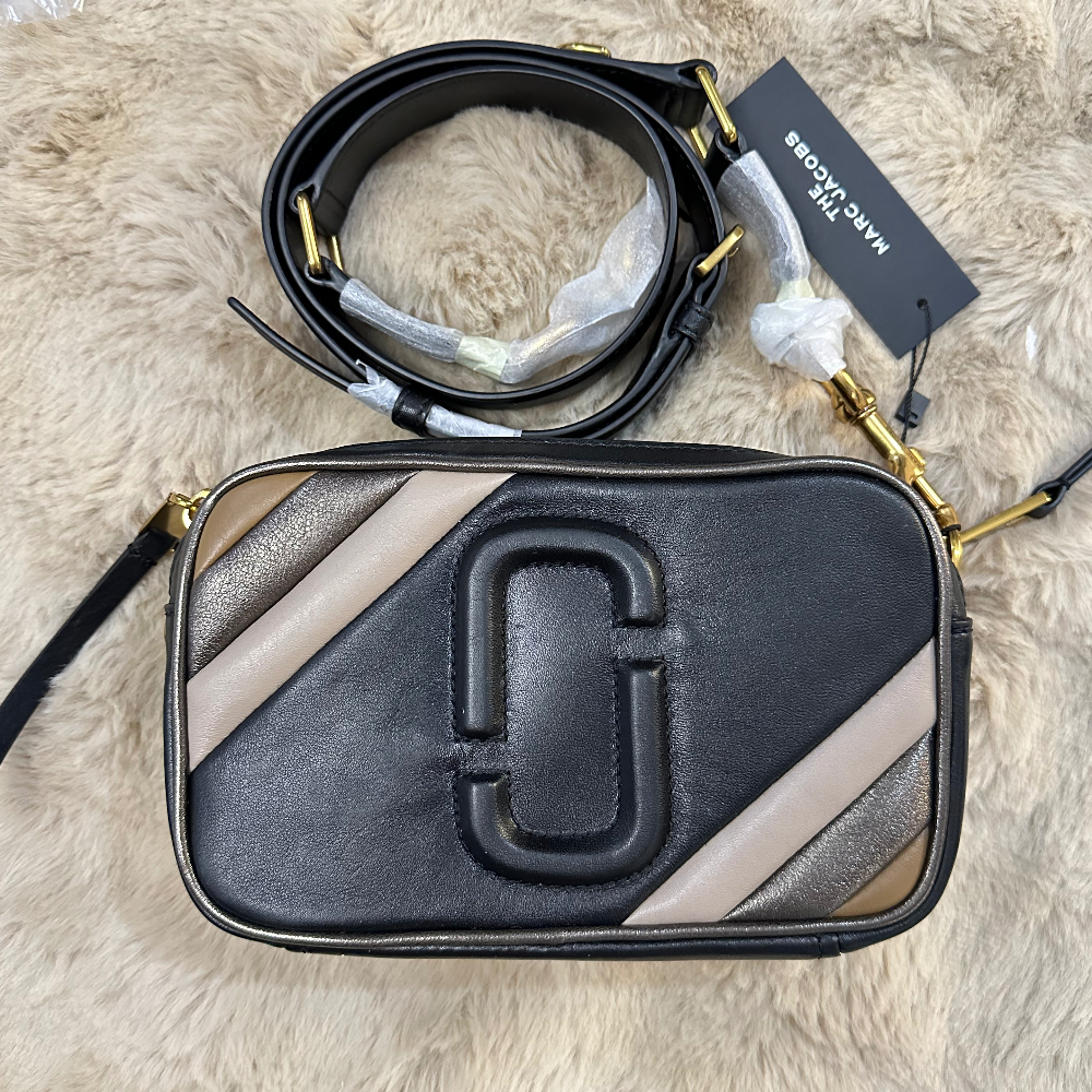 MARC JACOBS The Moto Shot Shoulder Bag BLACK MULTI