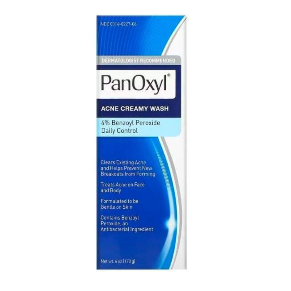 Panoxyl Acne Creamy Wash Benzoyl Peroxide 4% Daily Control