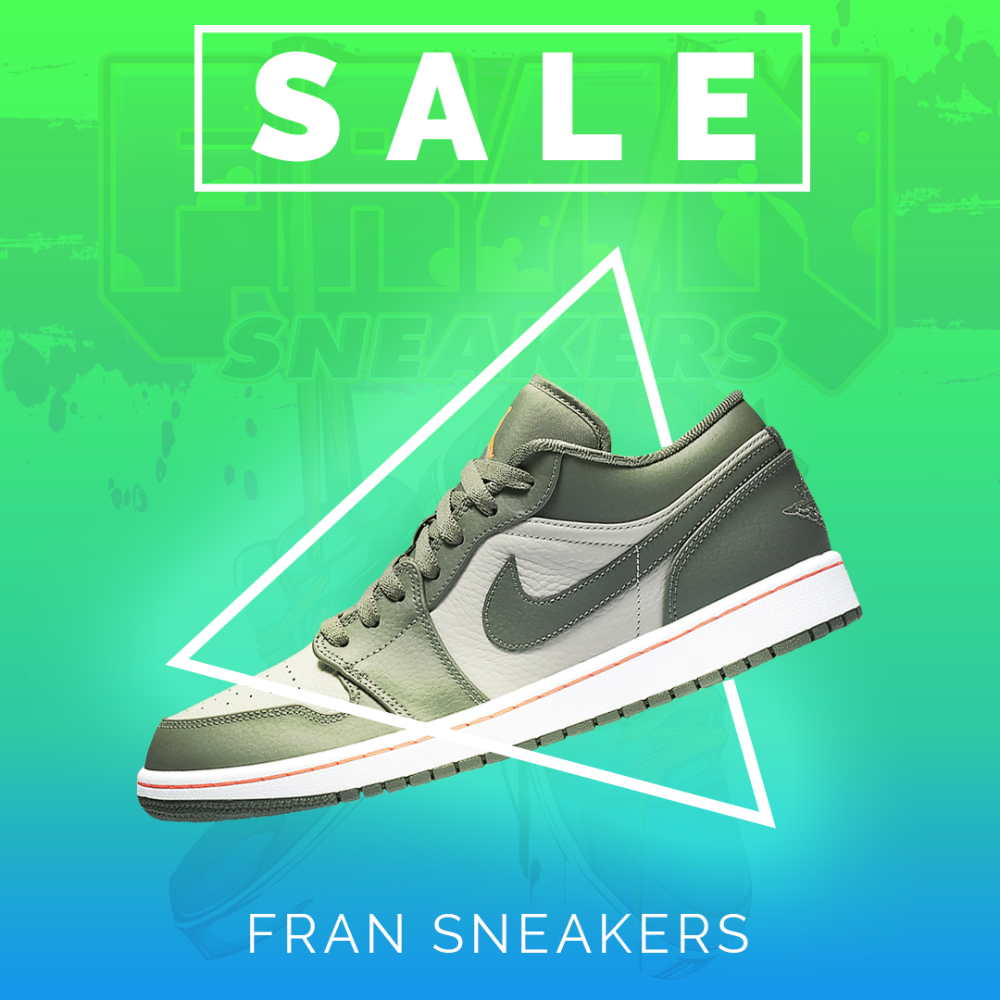 Jordan 1 Low Military Green (553558-121)