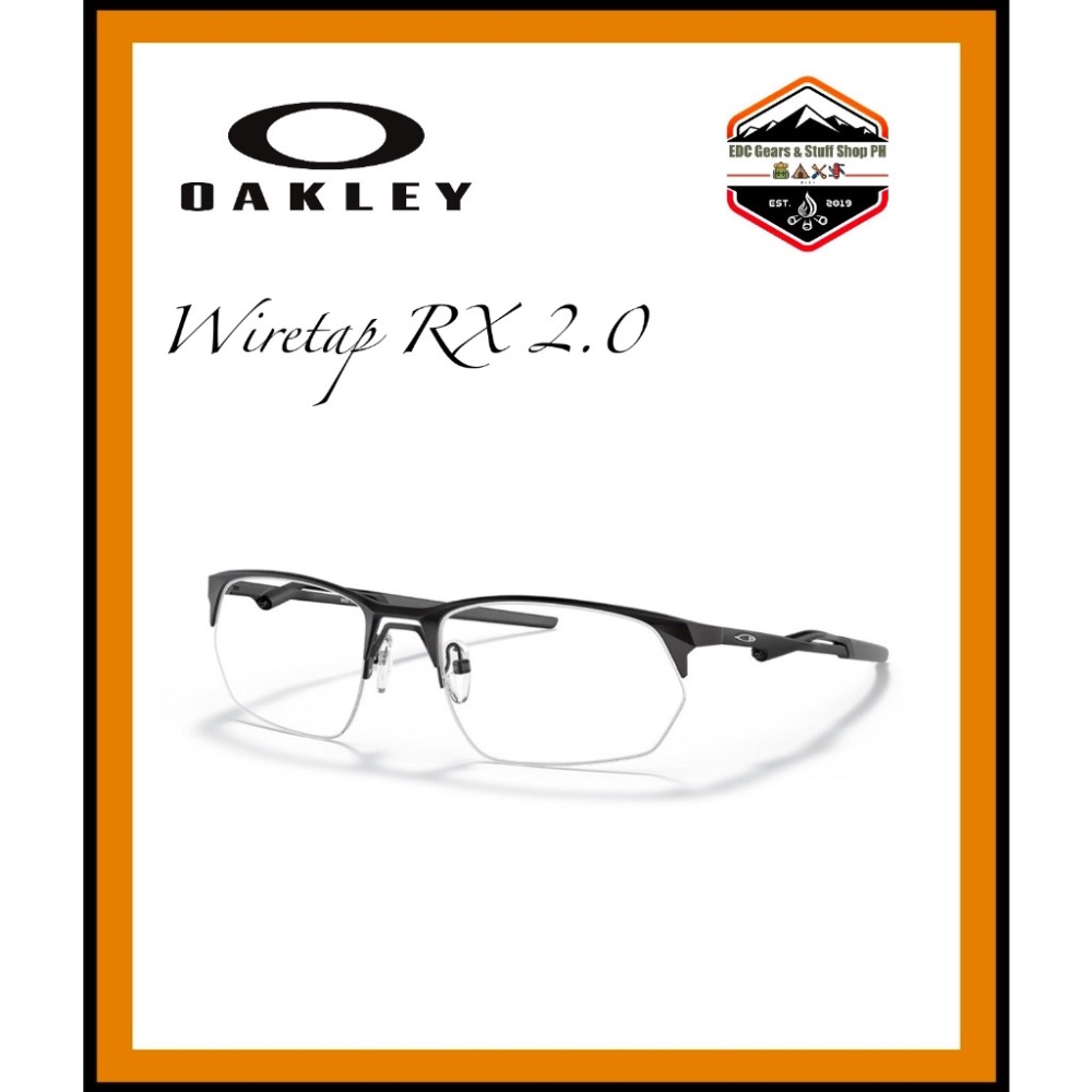 OAKLEY WIRETAP 2.0 RX Eyeglass frame - SATIN LIGHT (black)