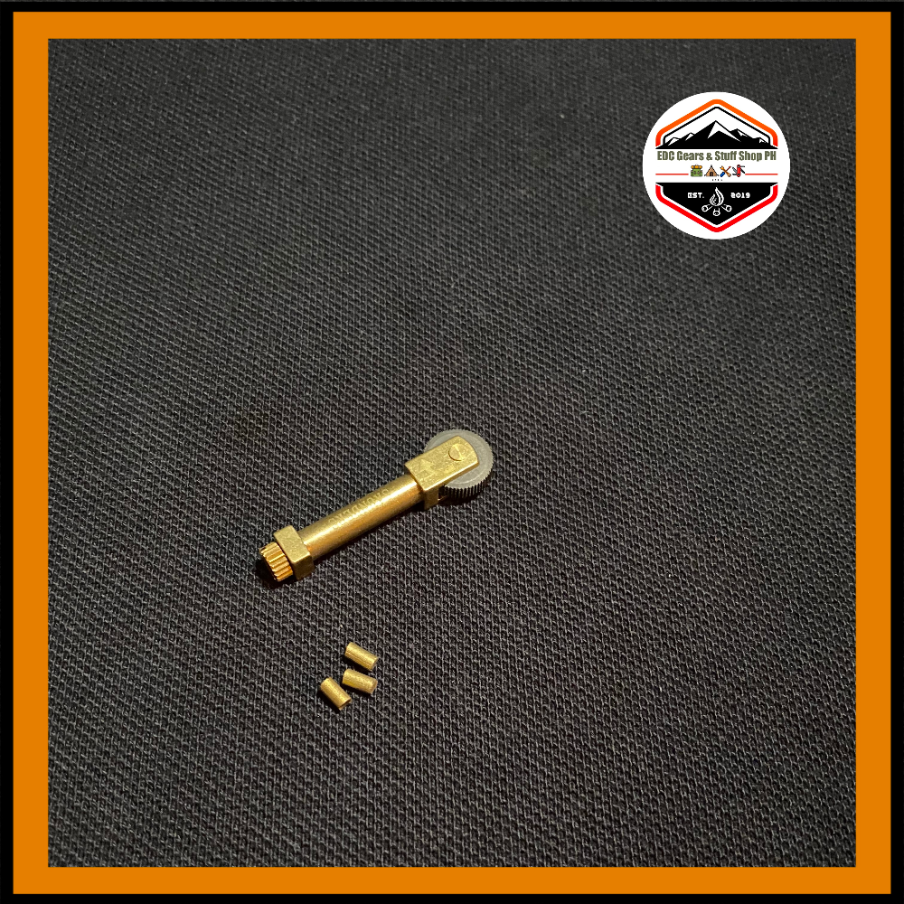 MARATAC Flint Wheel Sparker FIRE STARTER LIGHTER EDC -brass