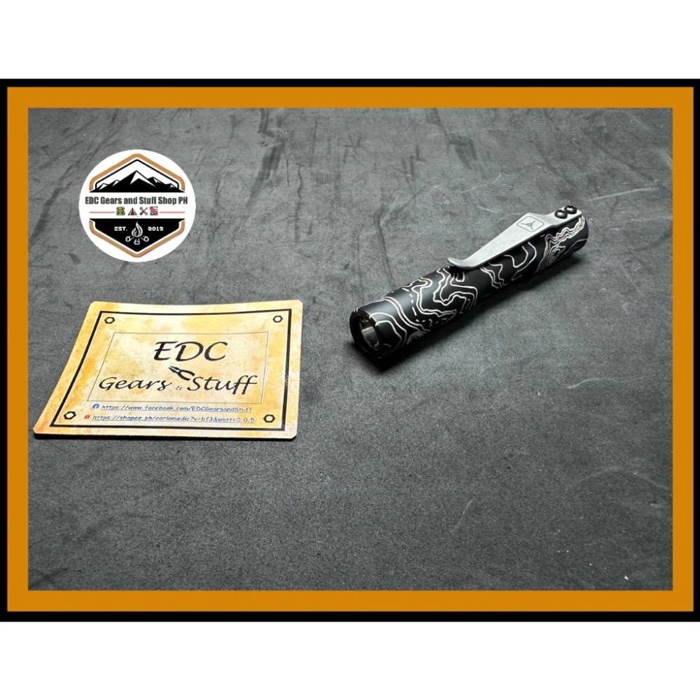 CWF x TAD Gear Custom Flashlight BLACK TOPO Limited Edition