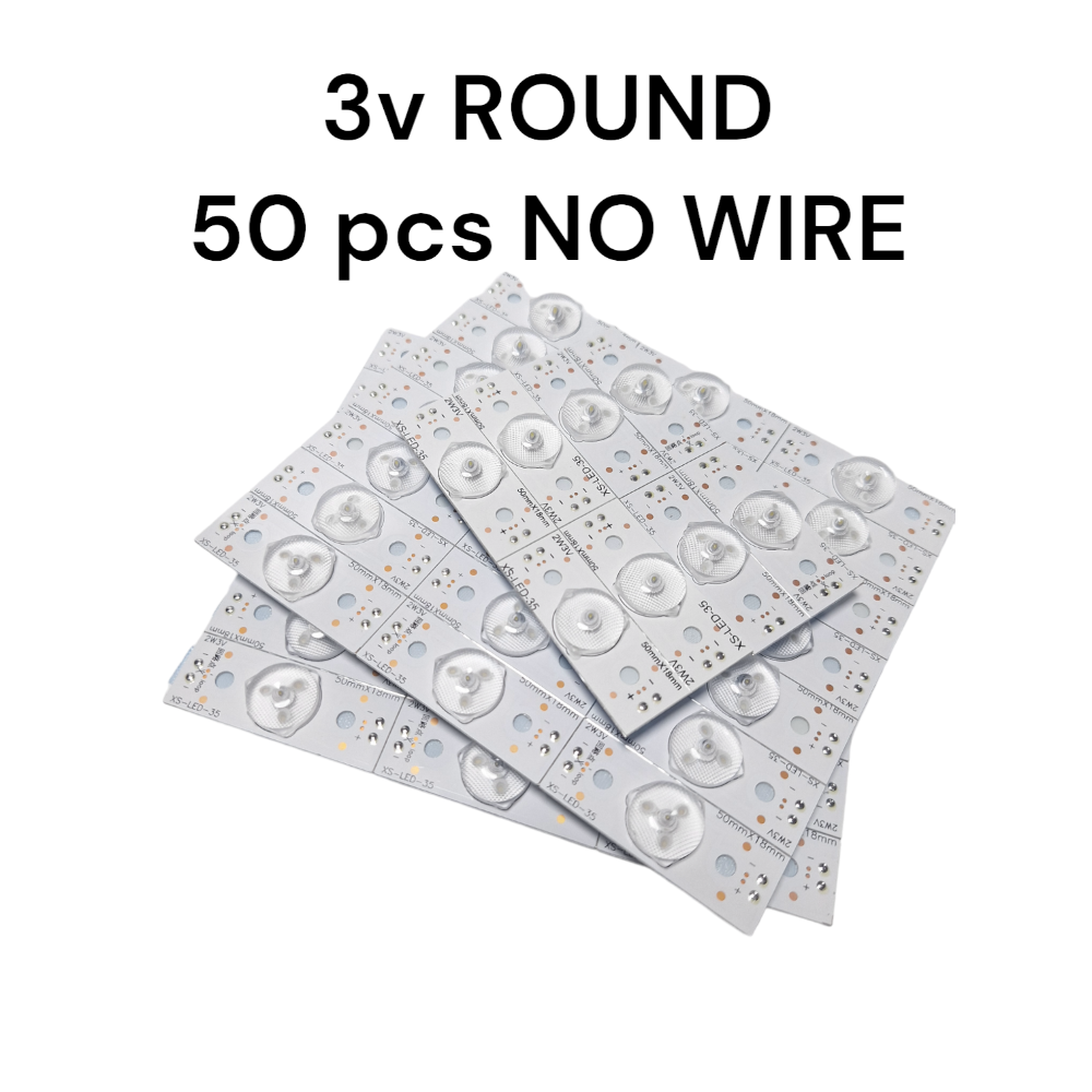 3v ROUND TYPE NO WIRE 50 PCS