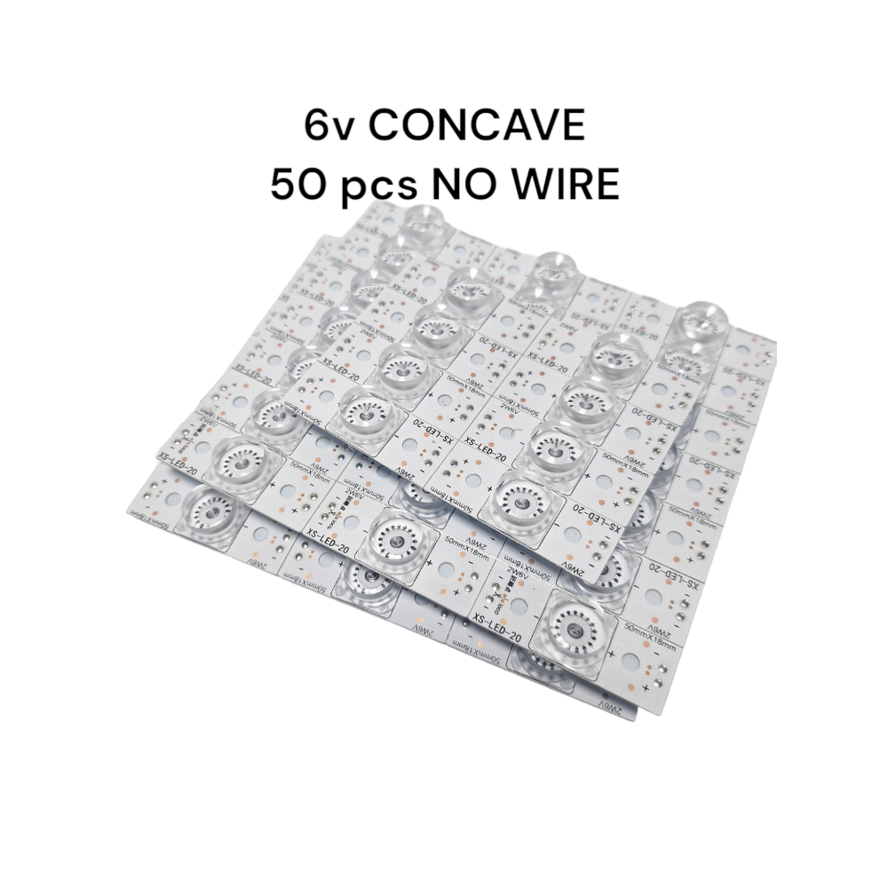 6v CONCAVE TYPE NO WIRE 50 PCS
