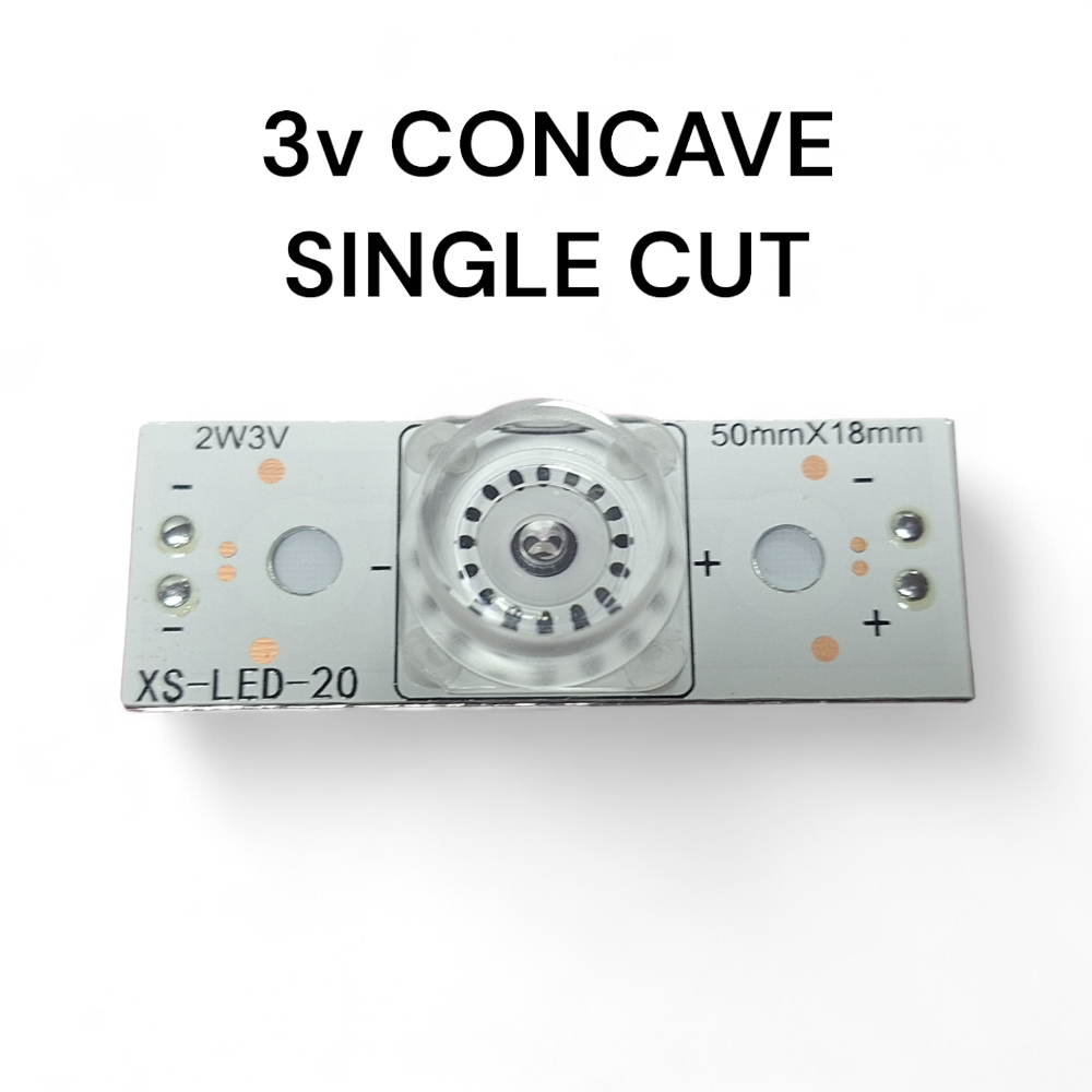 3v 2w CONCAVE SINGLE CUT