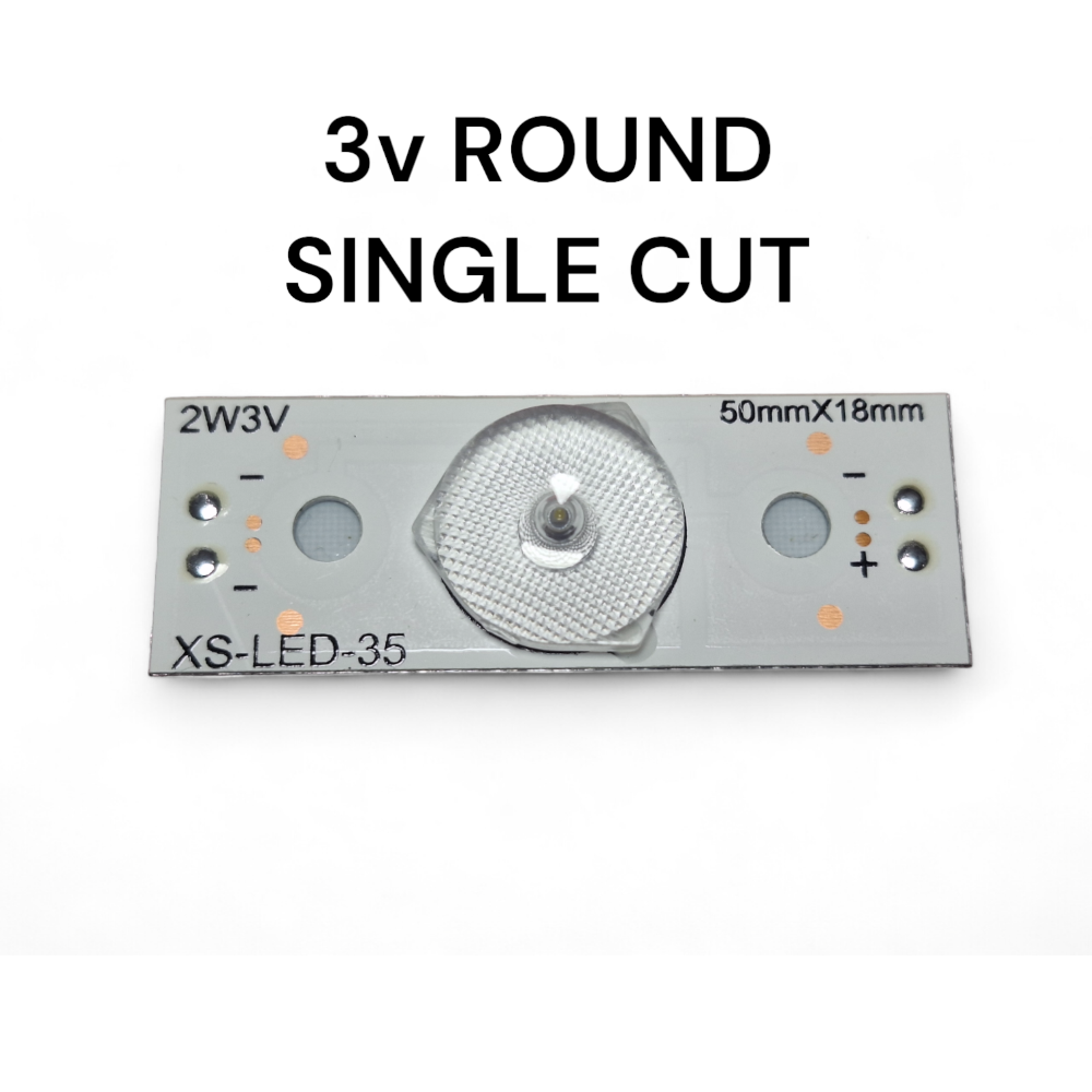 3v 2w ROUND SINGLE CUT