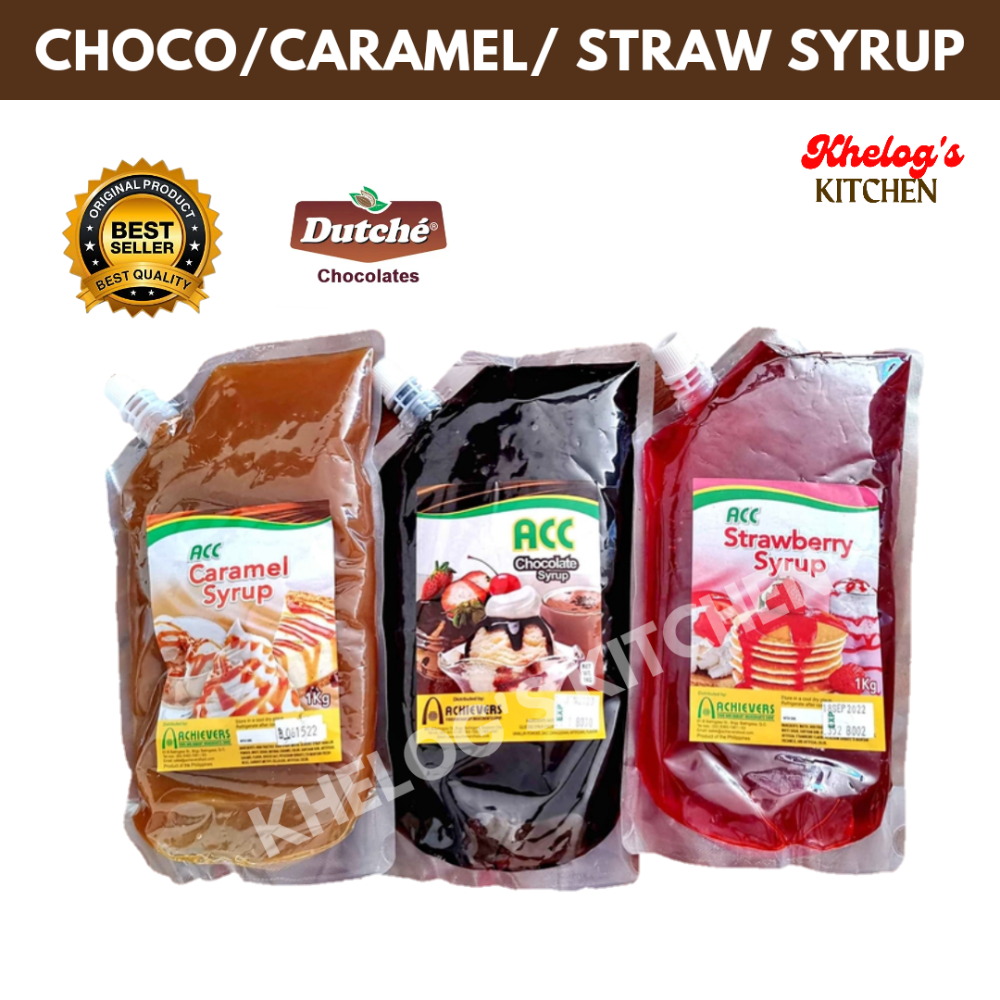 Dutche Choco Strawberry Ube Mango Syrup