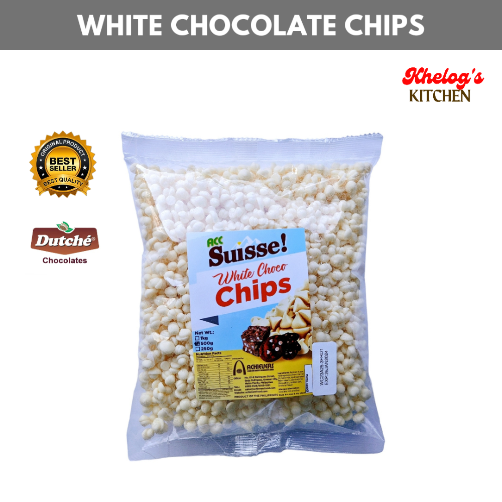 Dutche White Choco Chips 500g