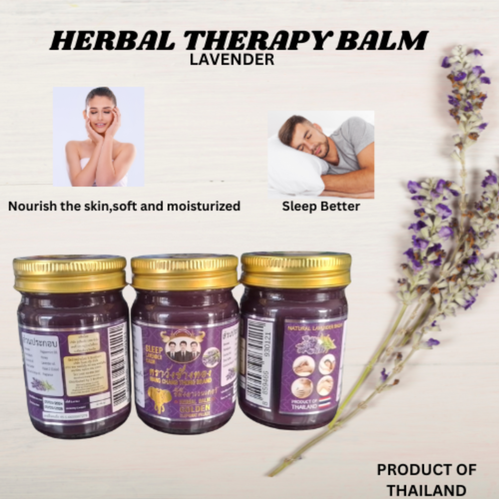 herbal balm lavender 50g. Product of Thailand