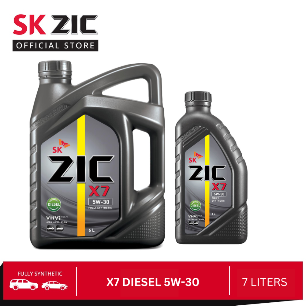 SK ZIC X7 DIESEL 5W-30 7 Liters