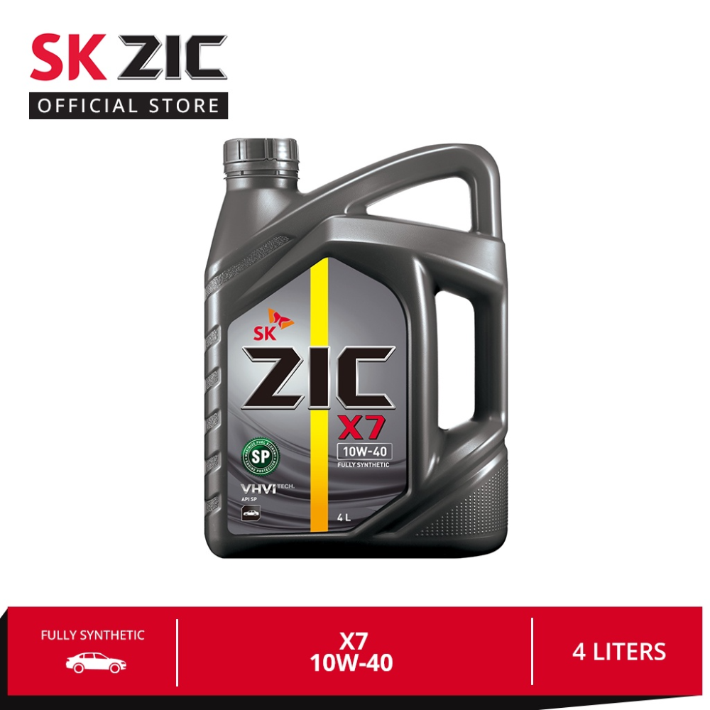 SK ZIC X7 10W-40 Gasoline Engine 4 Liters
