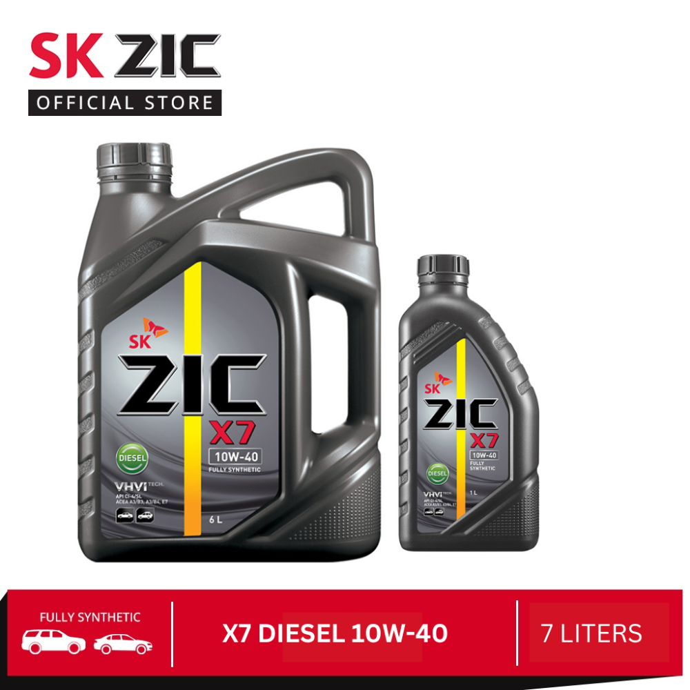 SK ZIC X7 DIESEL 10W-40 7 Liters