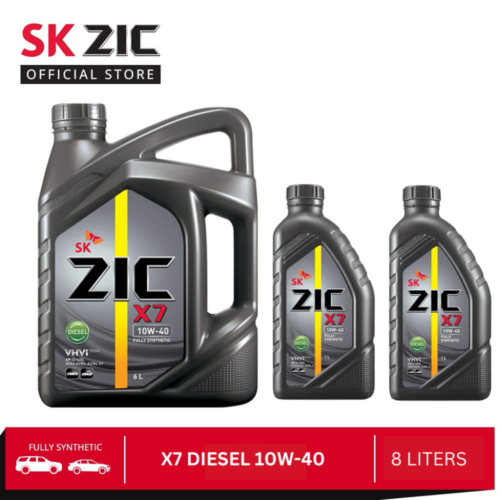 SK ZIC X7 DIESEL 10W-40 8 Liters