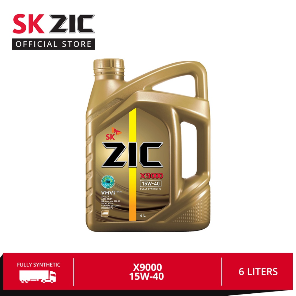 SK ZIC X9000 15W-40 Diesel 6 Liters
