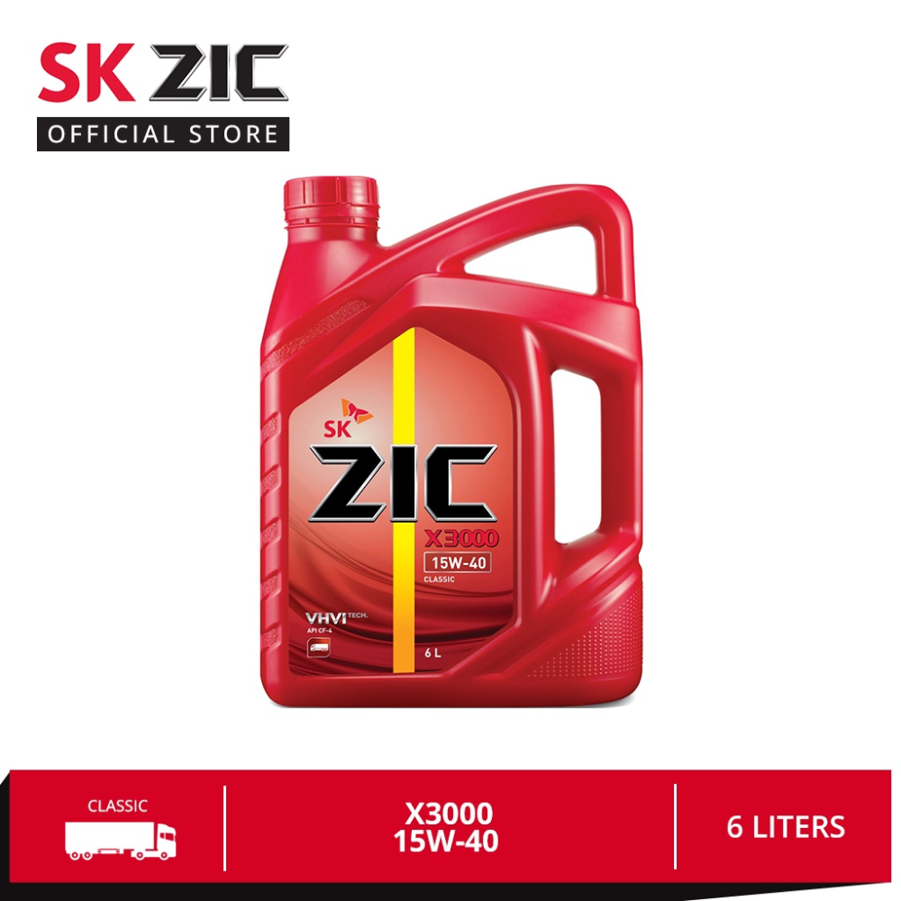 SK ZIC X3000 15W-40 Diesel 6 Liters