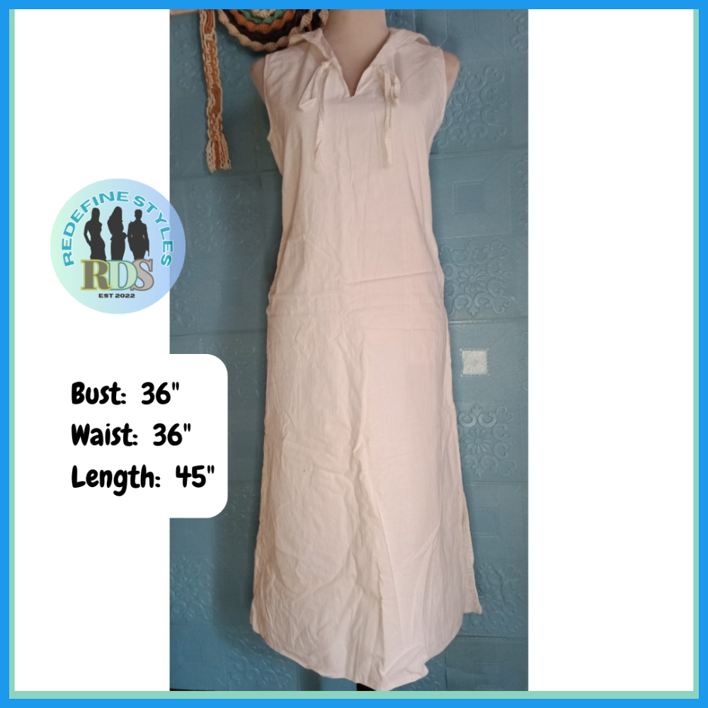 White Linen Maxi Dress