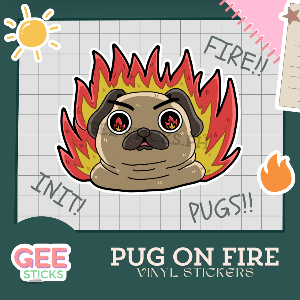 Pug on Fire