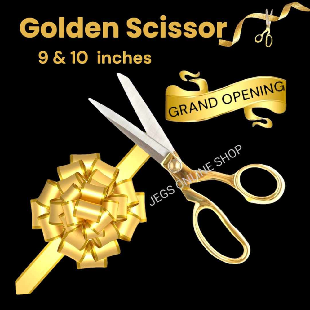 Golden Scissor for Cutting Ribbon, Fabric ,arts and craft