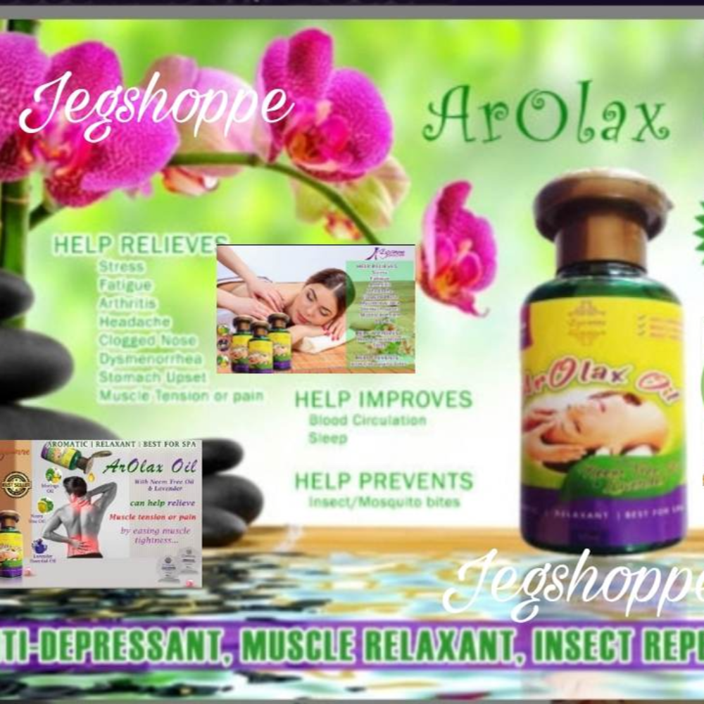 Arolax Oil Lavender Scent Muscle Relaxant Insect Repellent