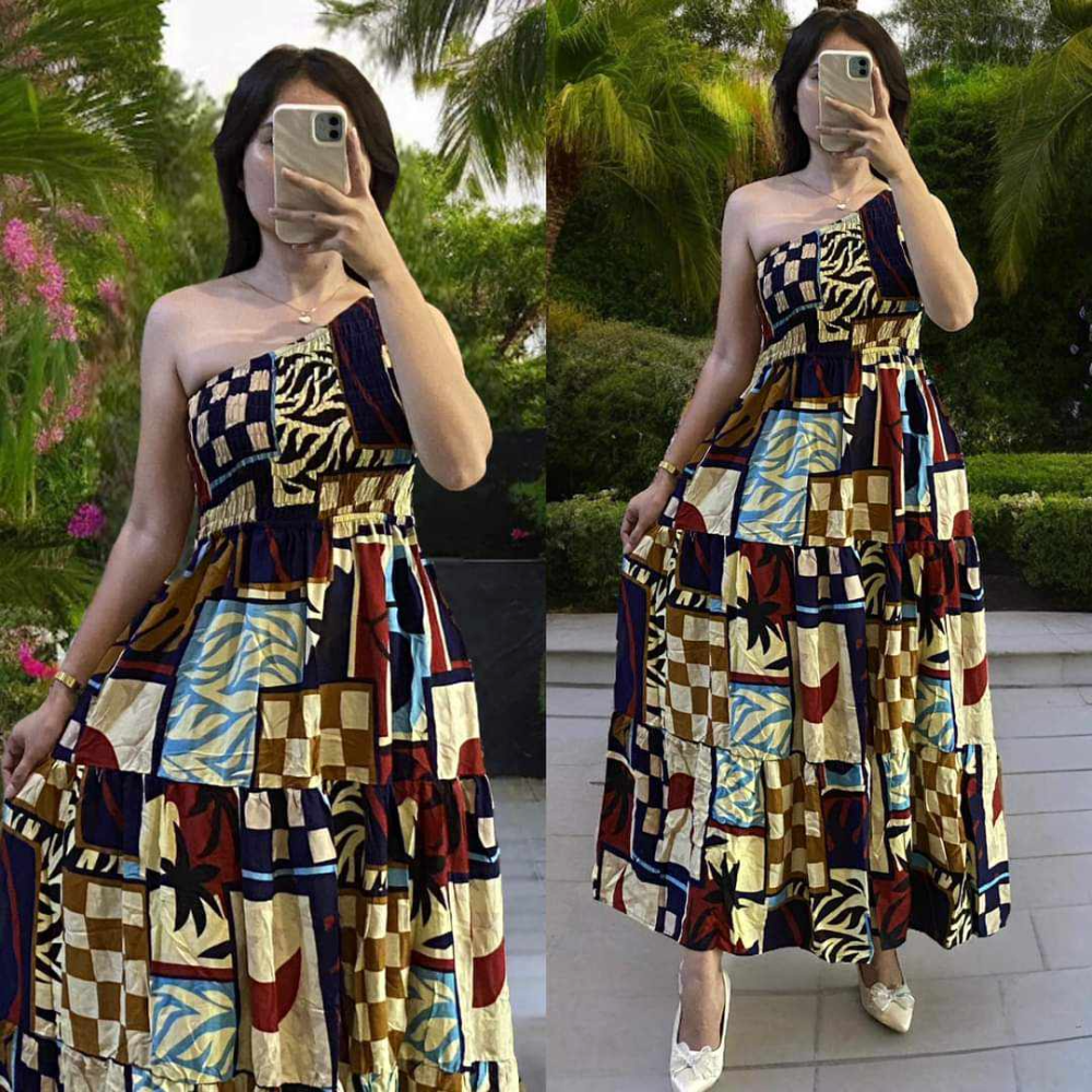 Smocking dress with 2 pockets