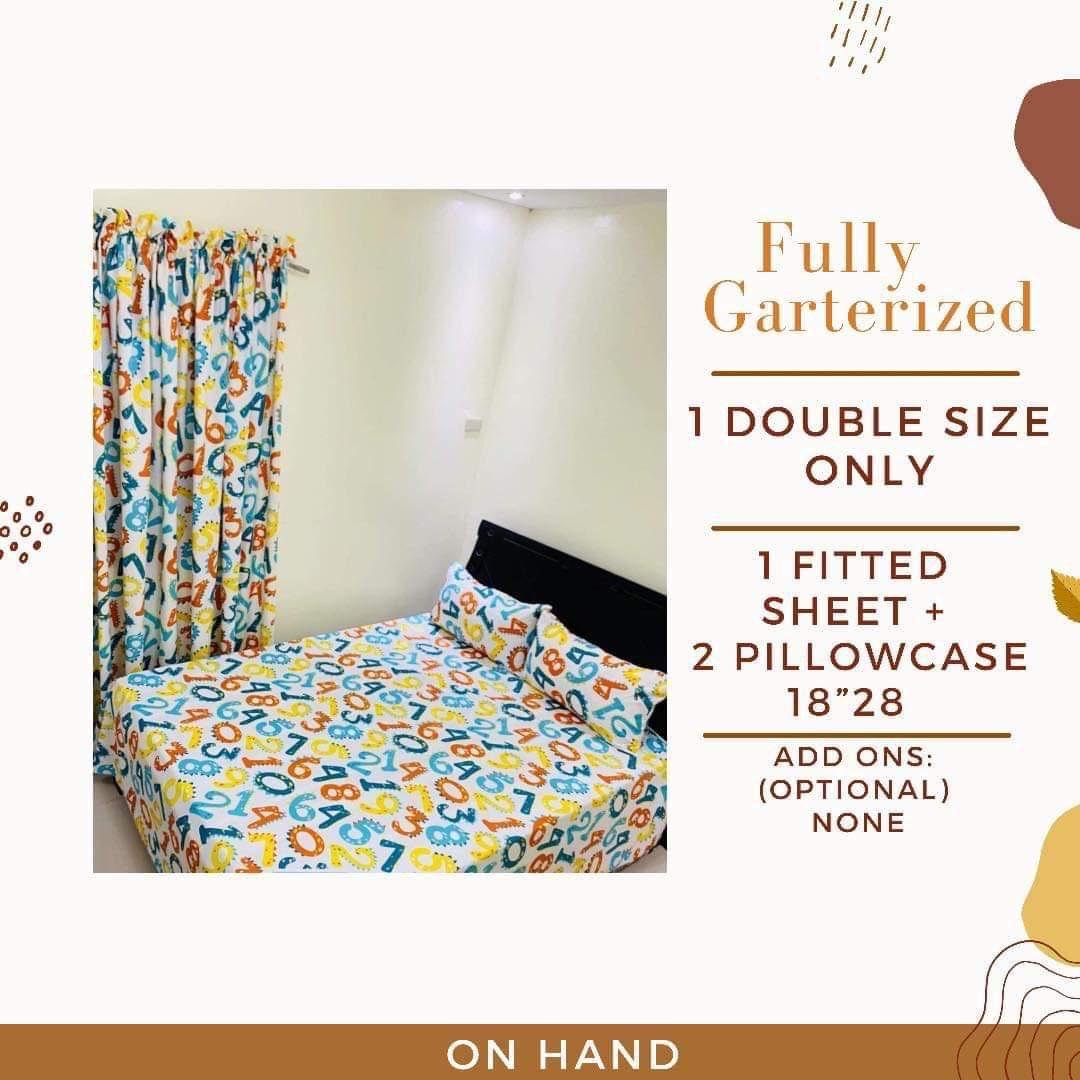 Number Print Double Size Canadian Cotton Bedsheet
