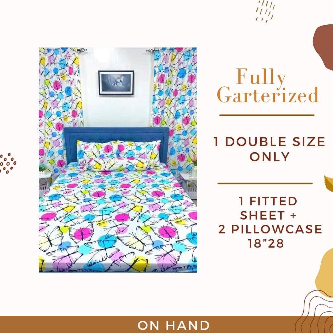 Butterfly Print Double size Canadian Cotton Bedsheet