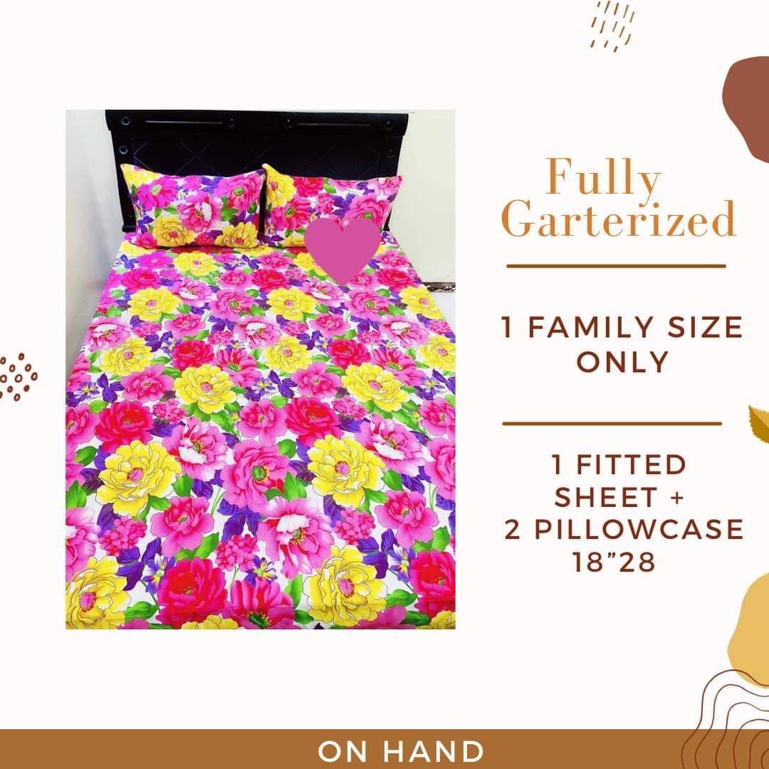 Floral Print Family size Canadian Cotton Bedsheet