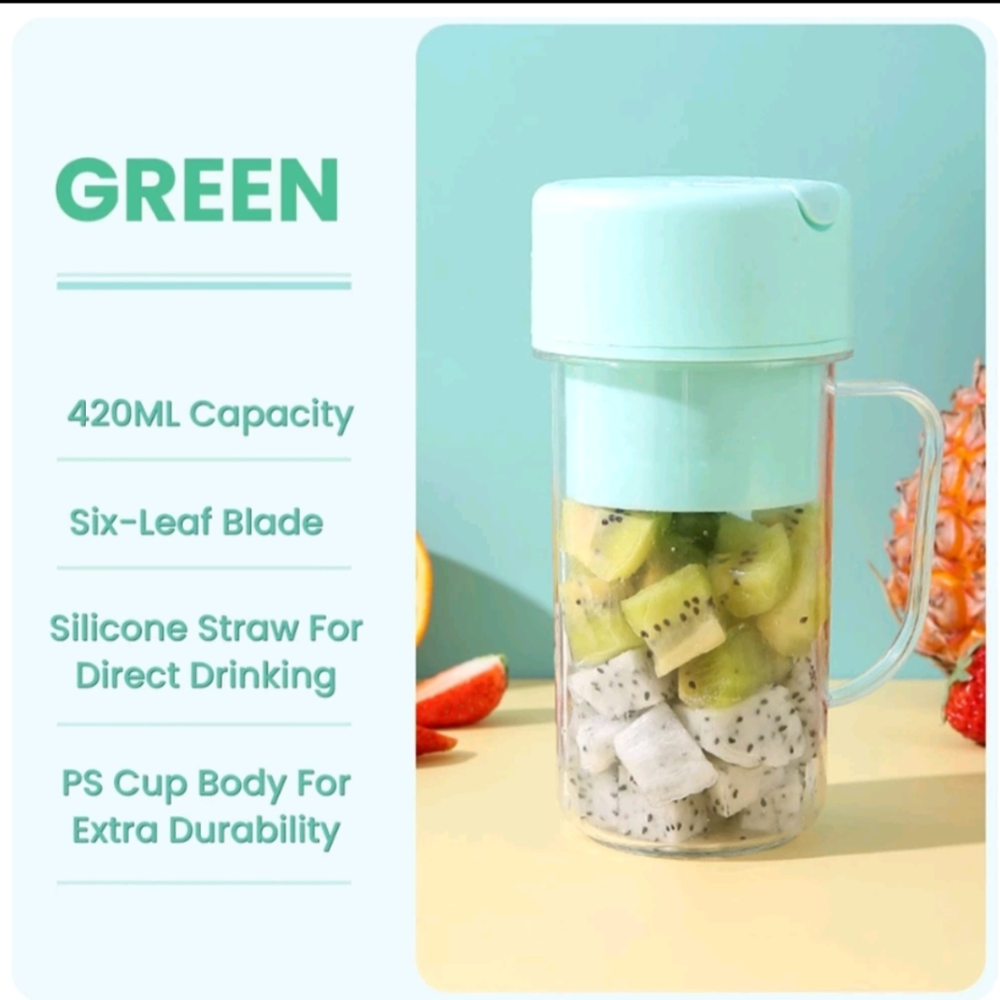 2 in 1 juicer blender cup-color-green