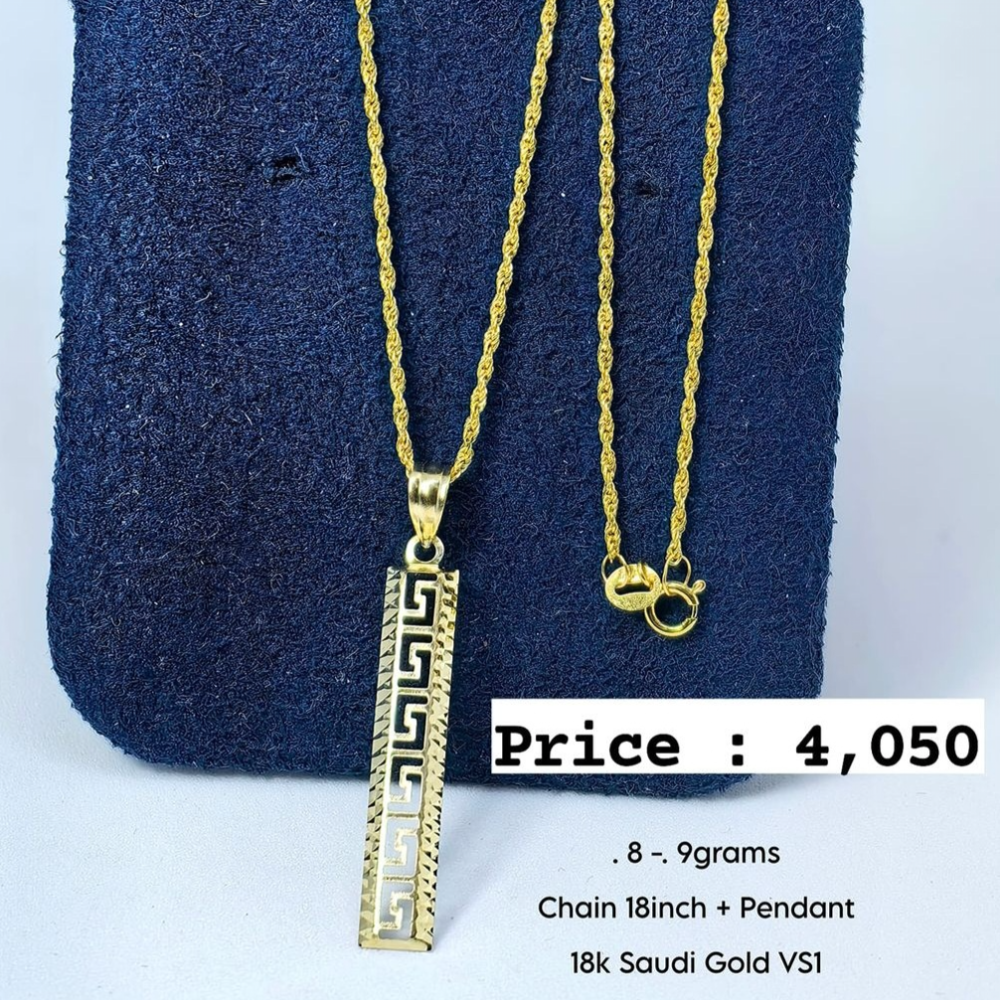 Fendi Necklace 18karat Saudi Gold