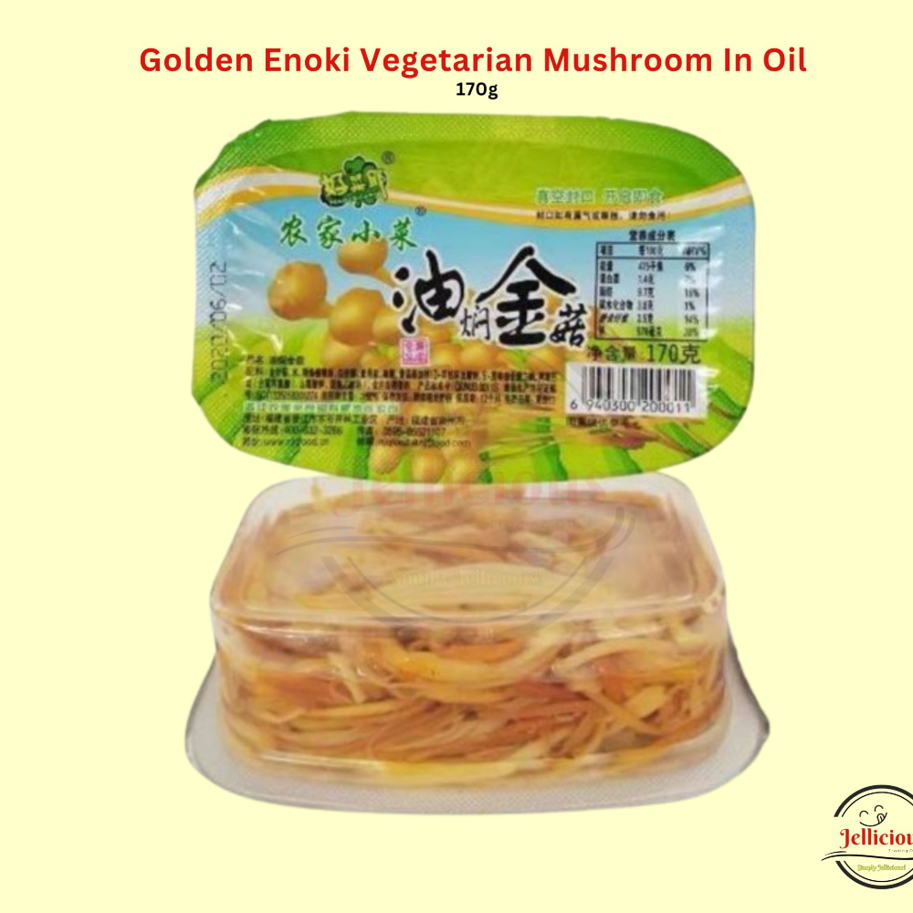 Golden Enoki Vegetarian Mushroom In Oil 150g