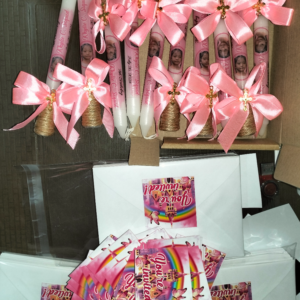 COMBO 60 INVITATION (1PAGE) + 10 CANDLES