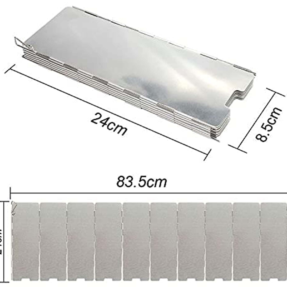 Foldable Camping Stove Windshield 10plates