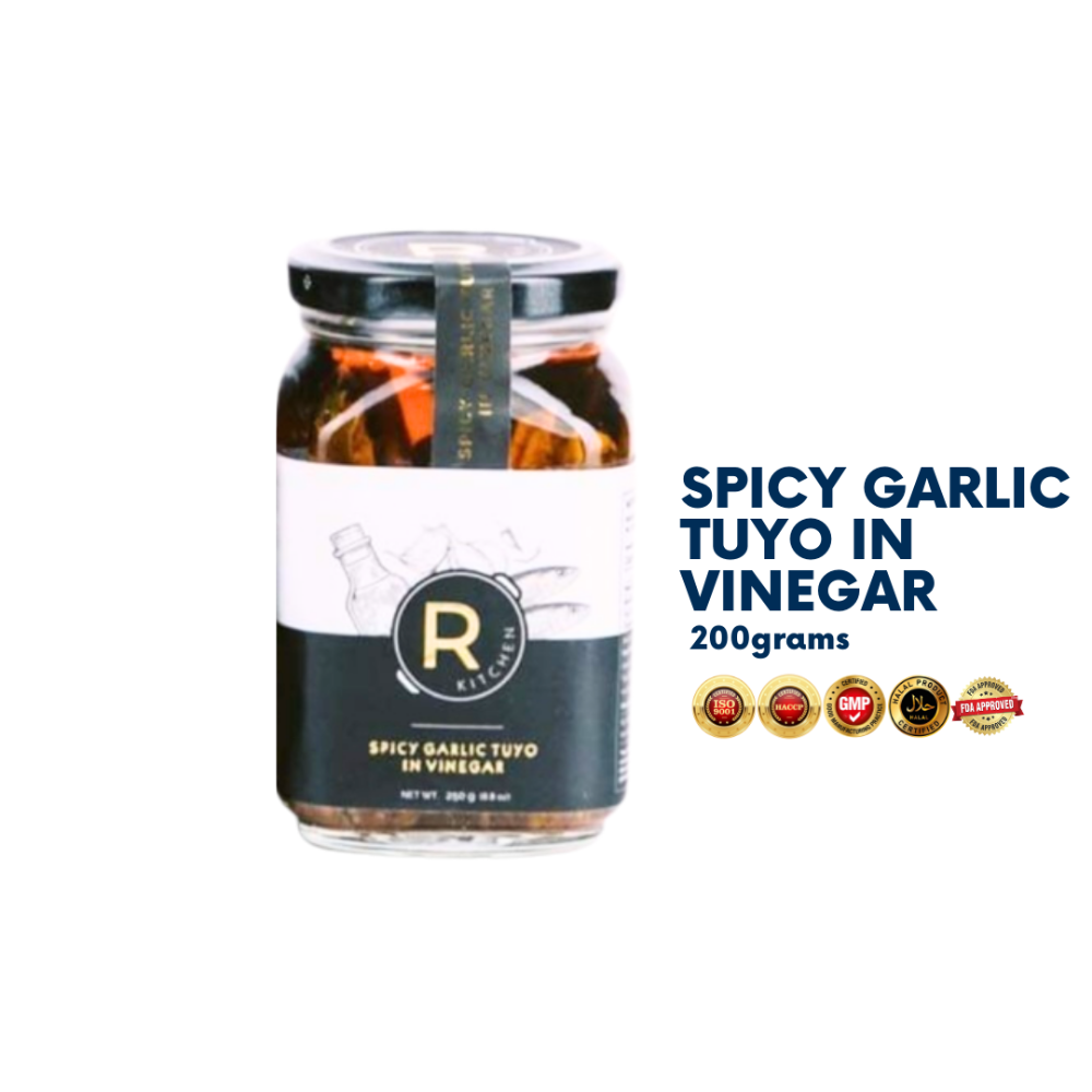 R Kitchen Spicy Garlic Tuyo in Vinegar - Premium Gourmet250g