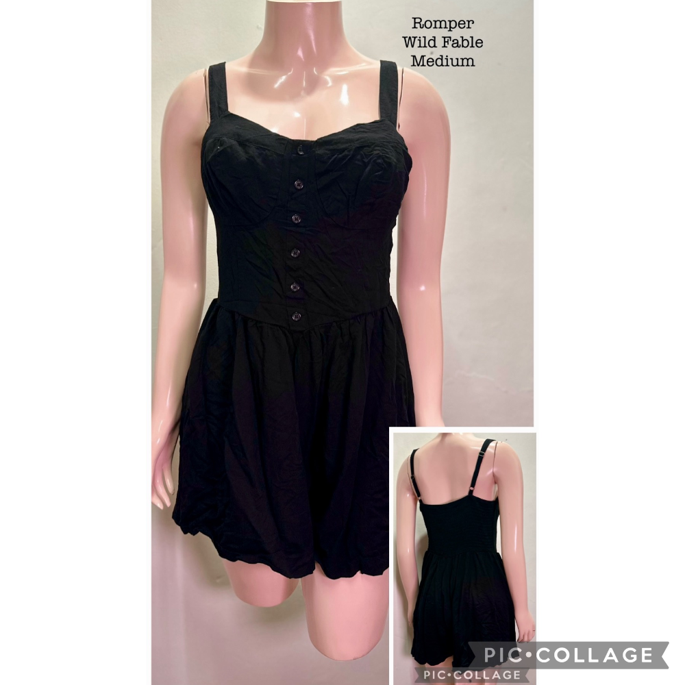 Wild Fable Black Romper